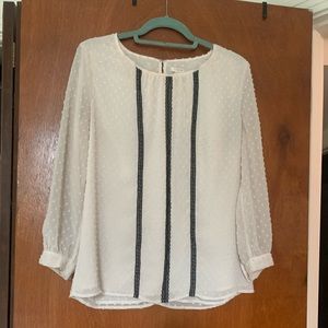 Jcrew business casual long-sleeve blouse